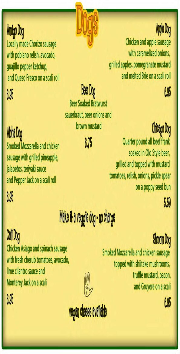 Hammontree's Menu Page 2