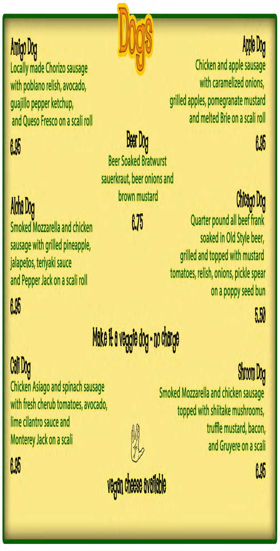 Hammontree's Menu Page 2