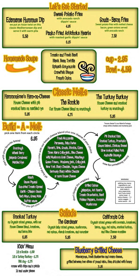 Hammontree's Menu Page 3