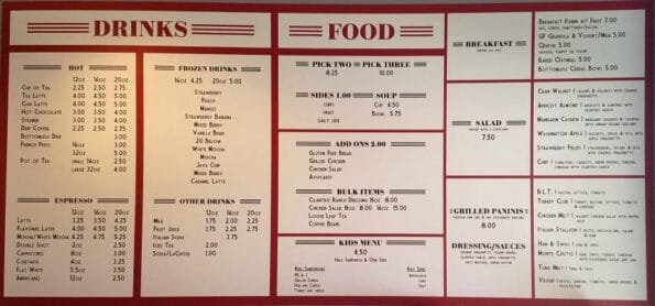 The Cafe On Broadway Siloam Springs Menu