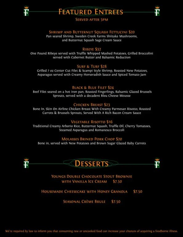 Farrell's Fayetteville Menu 4