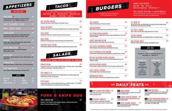 Smittys Garage Rogers Menu Page 2