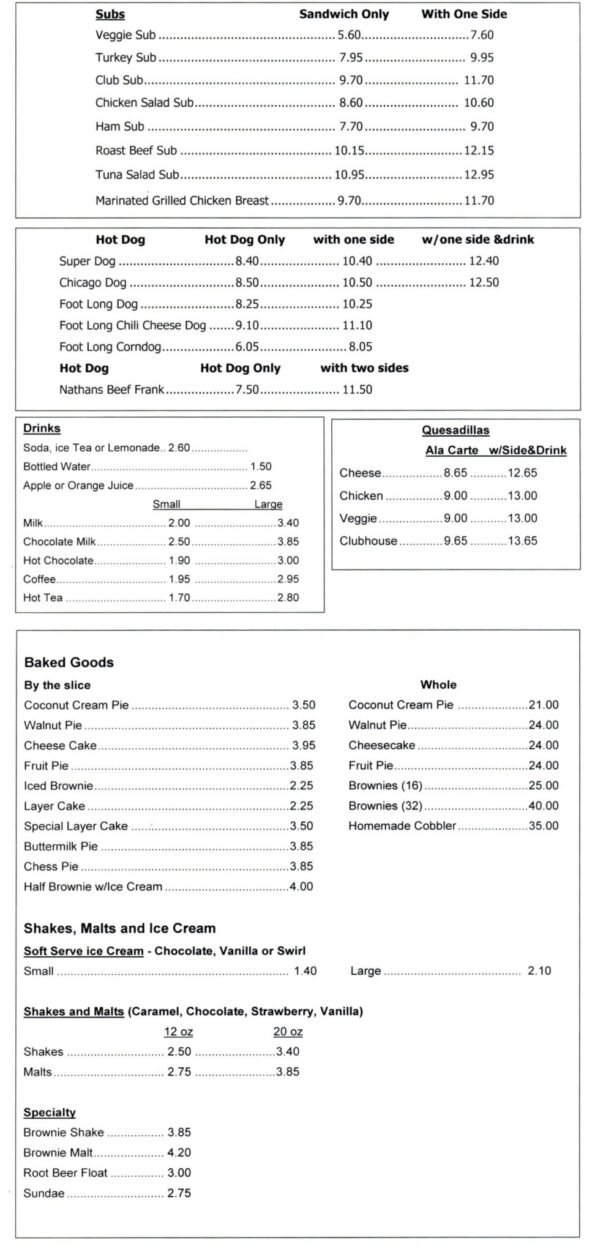 The Station Cafe Bentonville Menu 3