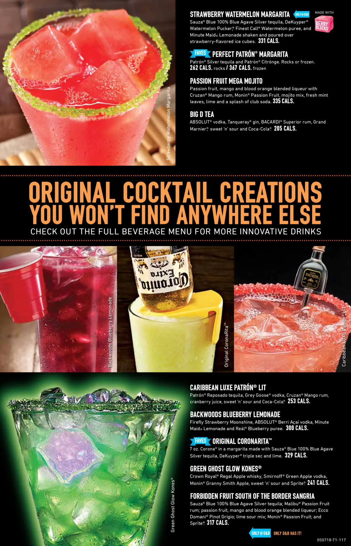 Dave & Buster's Menu Rogers 1