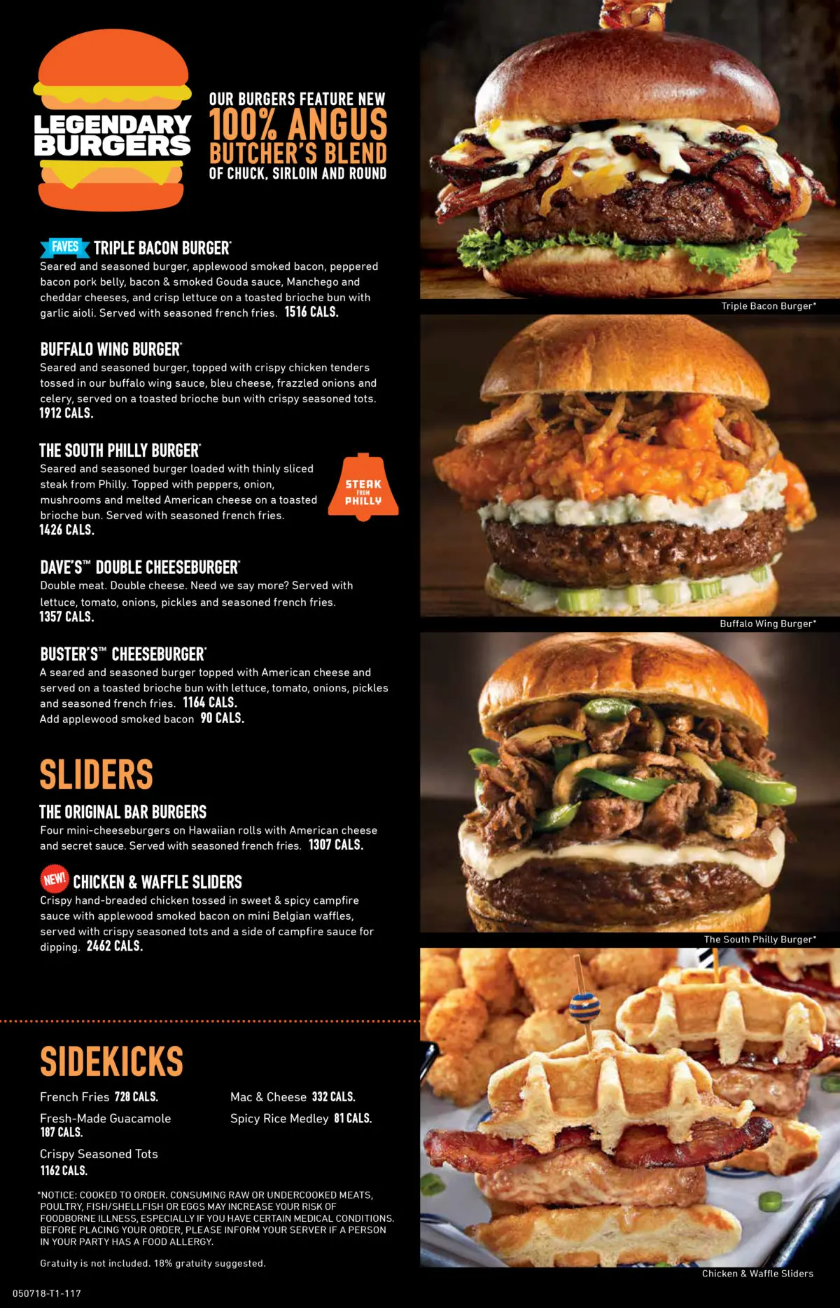 Dave & Buster's Menu Rogers 4