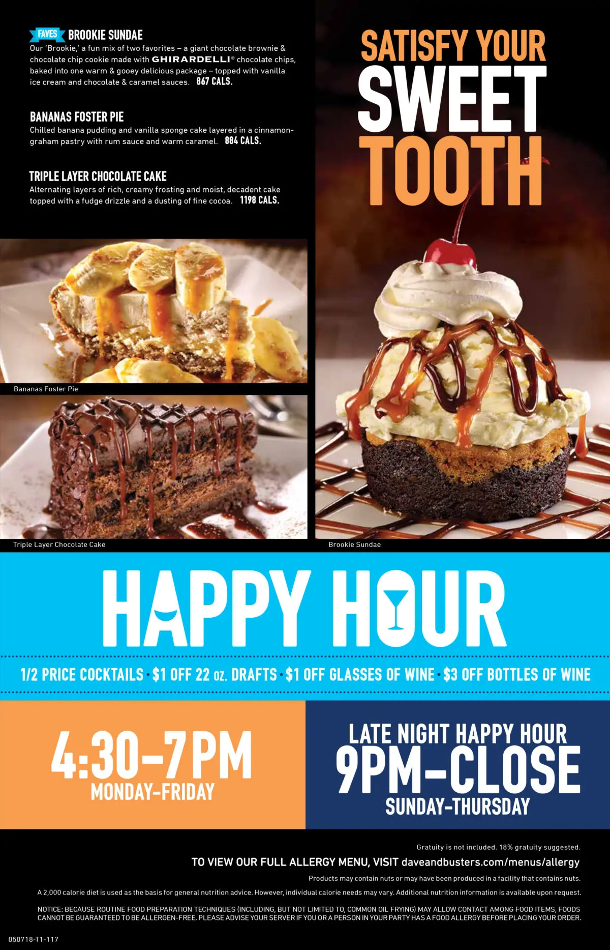 Dave & Buster's Menu Rogers 6