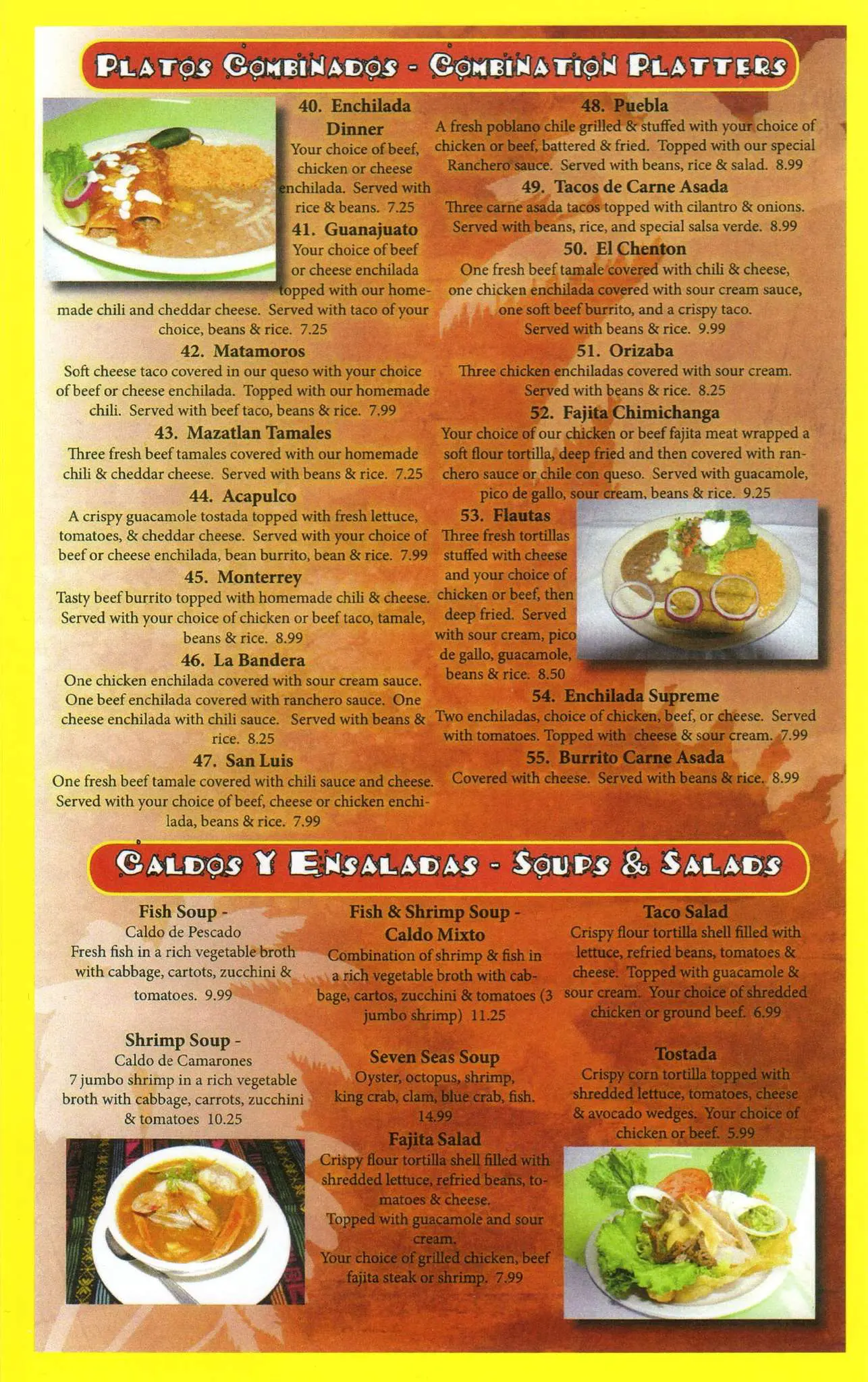 Las Palmas Menu 4