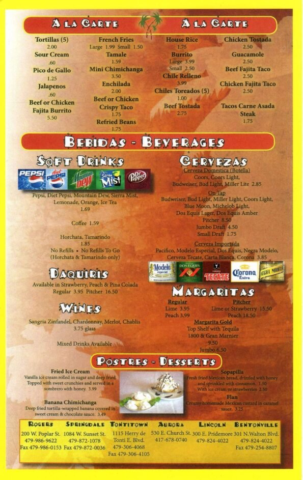 Las Palmas Menu 5