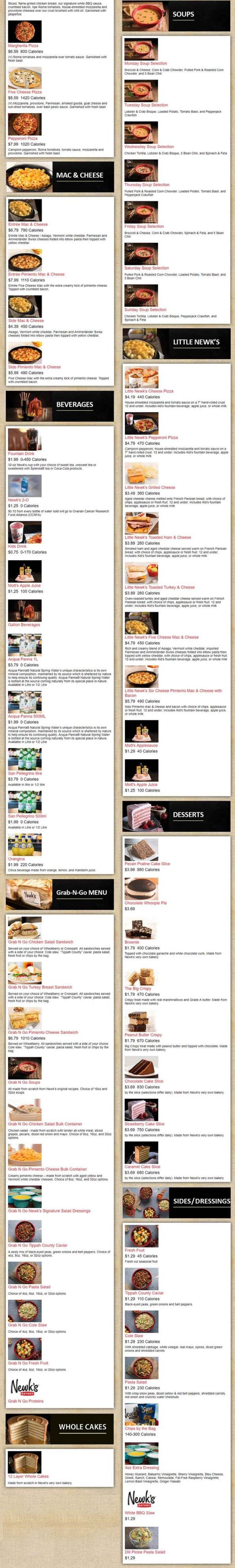 Newk's Eatery Menu 2