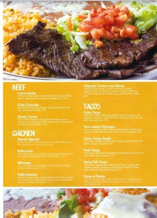 Diego's Mexican Grill Pea Ridge Menu 4