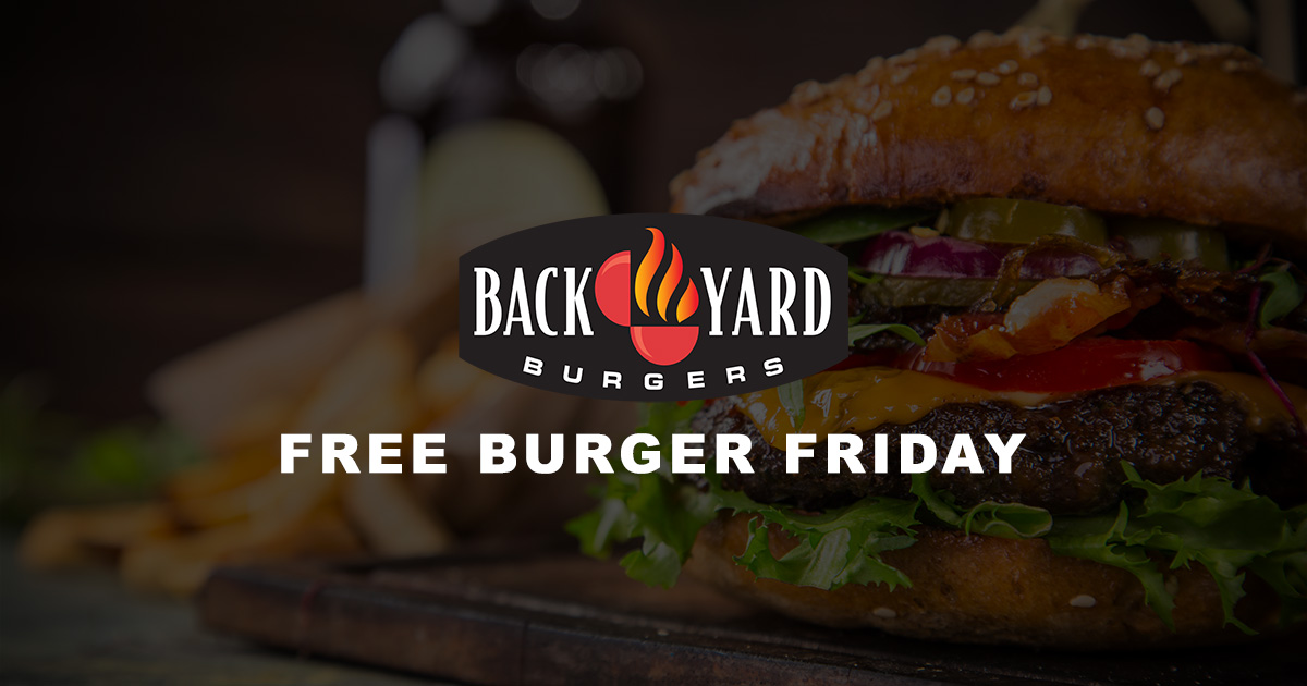 Back Yard Burgers Free Burger Friday