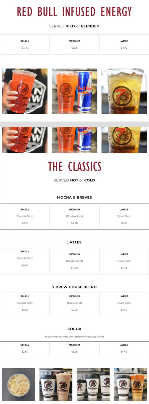 7 Brew Menu