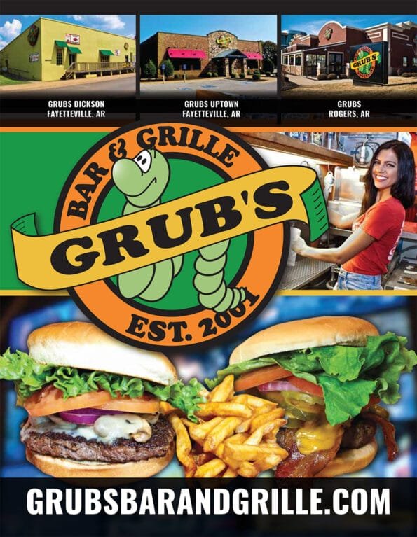 Grubs Bar & Grille Rogers Menu