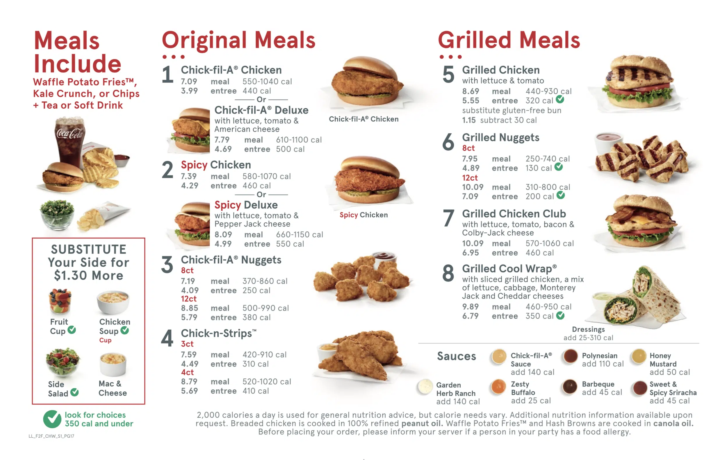Chick-fil-A Menu