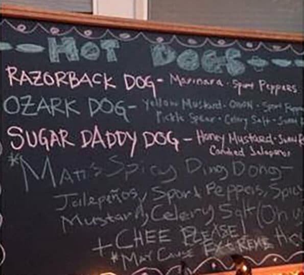 Bigdawg HotDog Springdale Menu