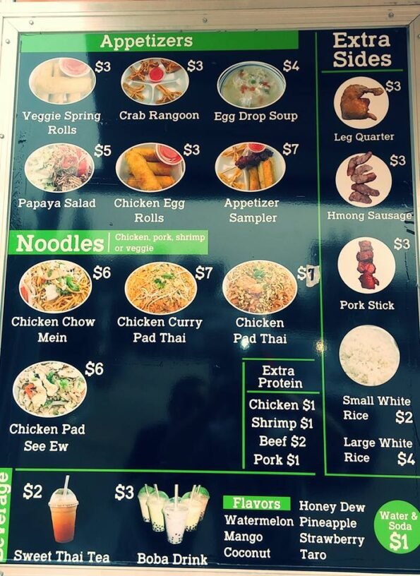 Chao's Asian & American Foods Menu