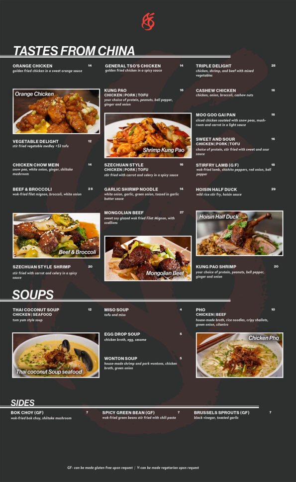 Modoko Asian Kitchen Menu