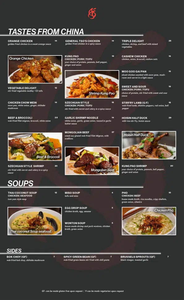 Modoko Asian Kitchen Menu