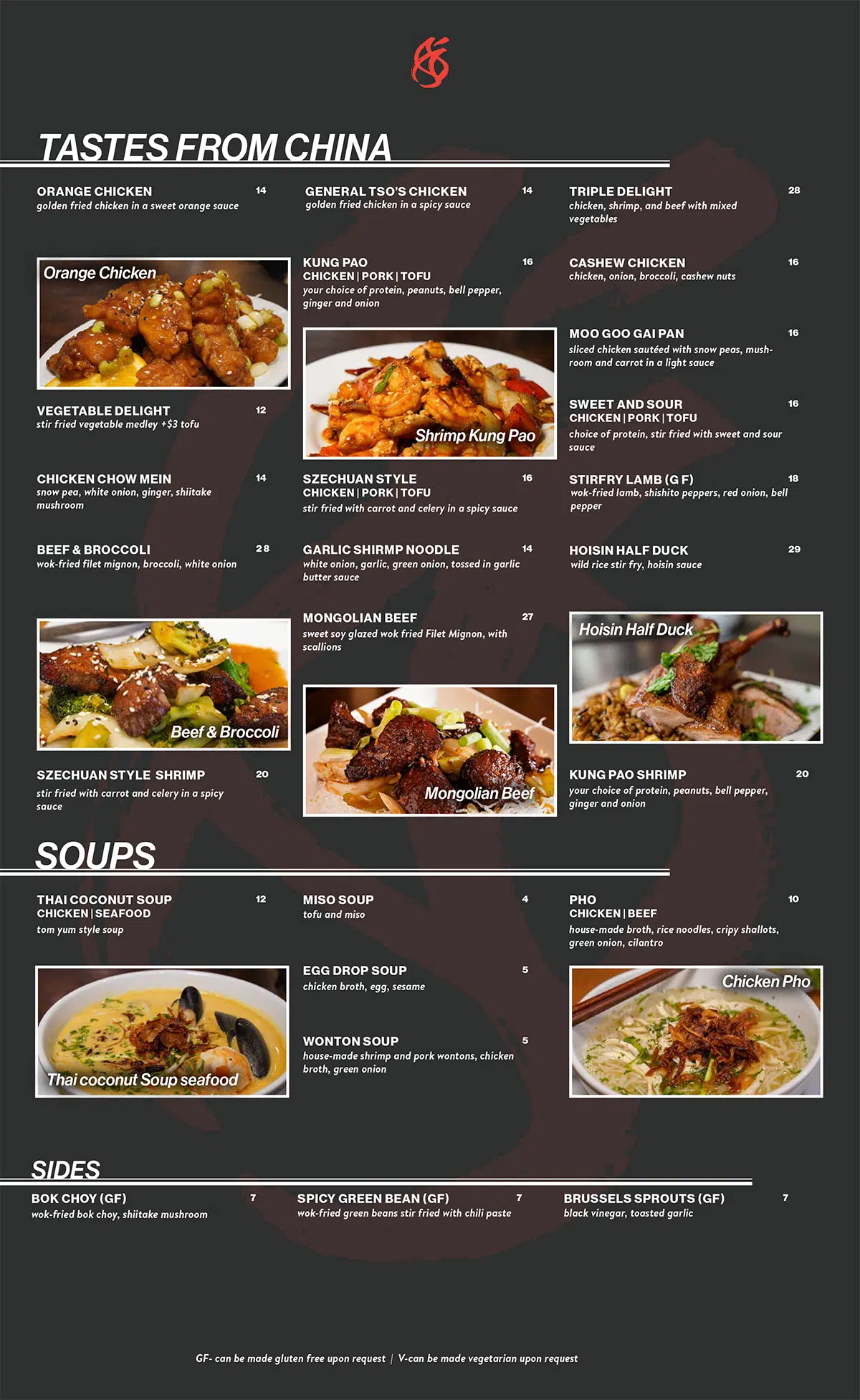 Modoko Asian Kitchen Menu