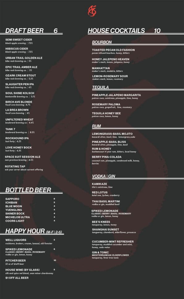 Modoko Asian Kitchen Menu