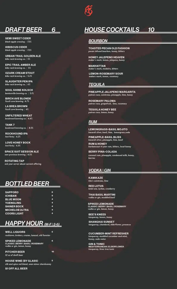 Modoko Asian Kitchen Menu