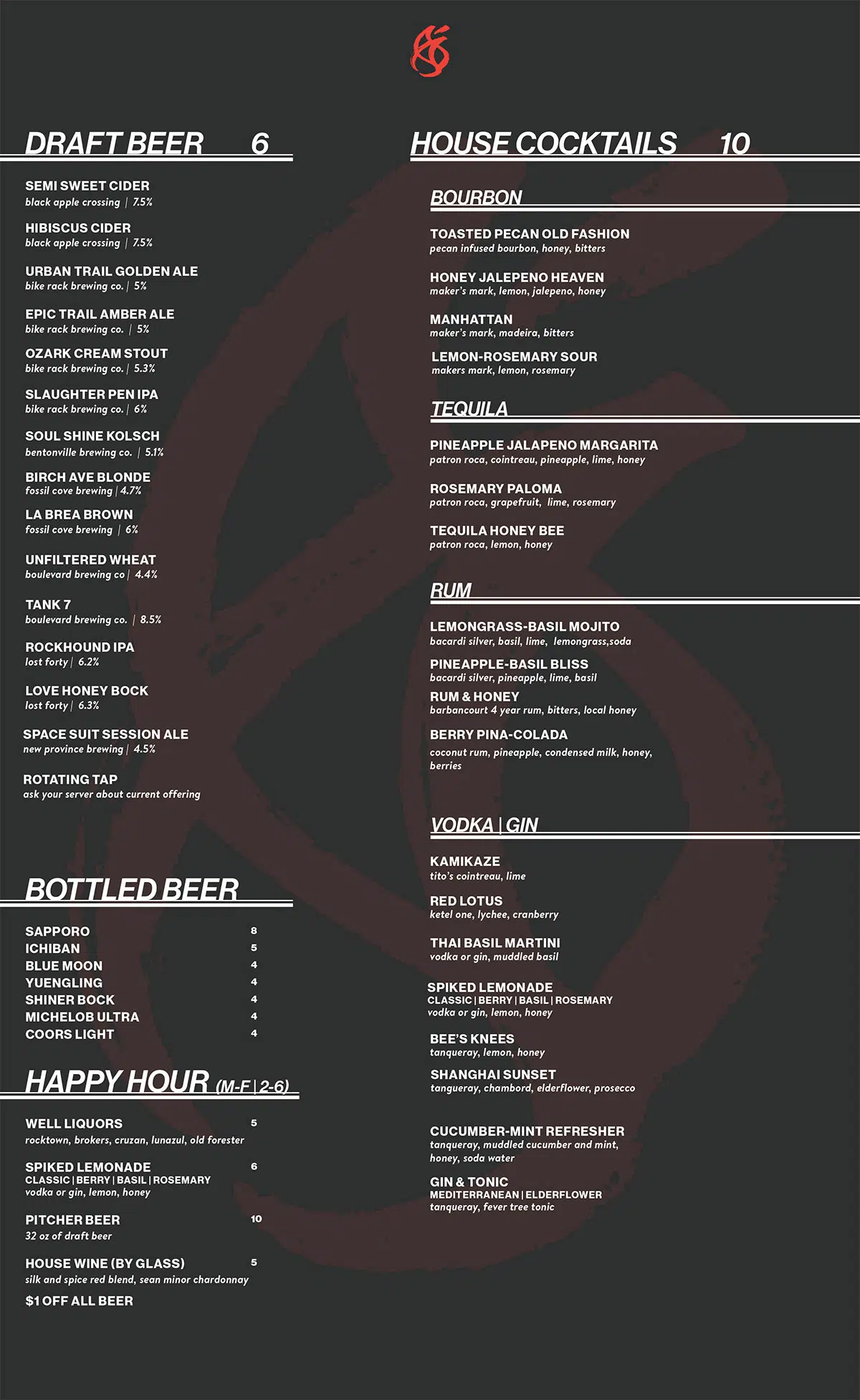 Modoko Asian Kitchen Menu