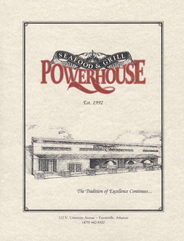 Powerhouse Seafood & Grill Menu