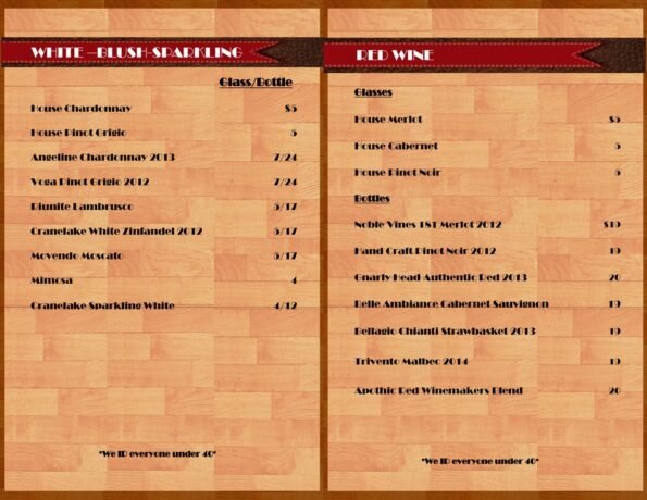 Z's Brick Oven Pizza Menu