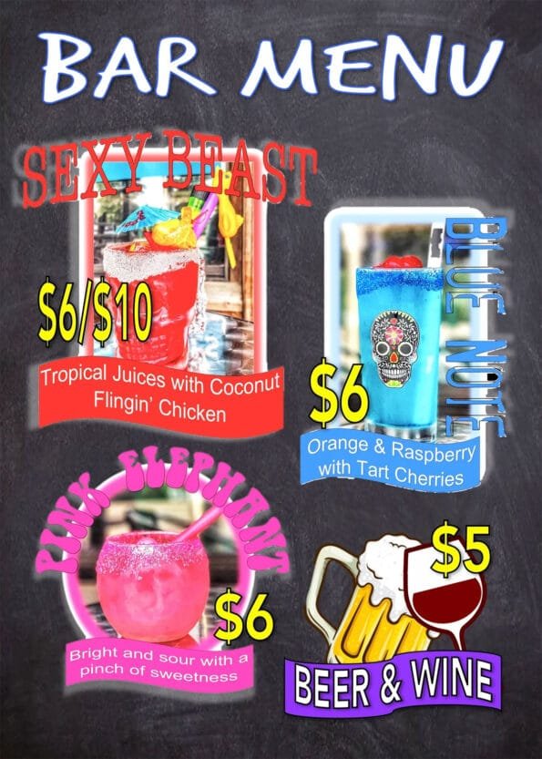 Big Sexy Food Menu - Springdale Arkansas