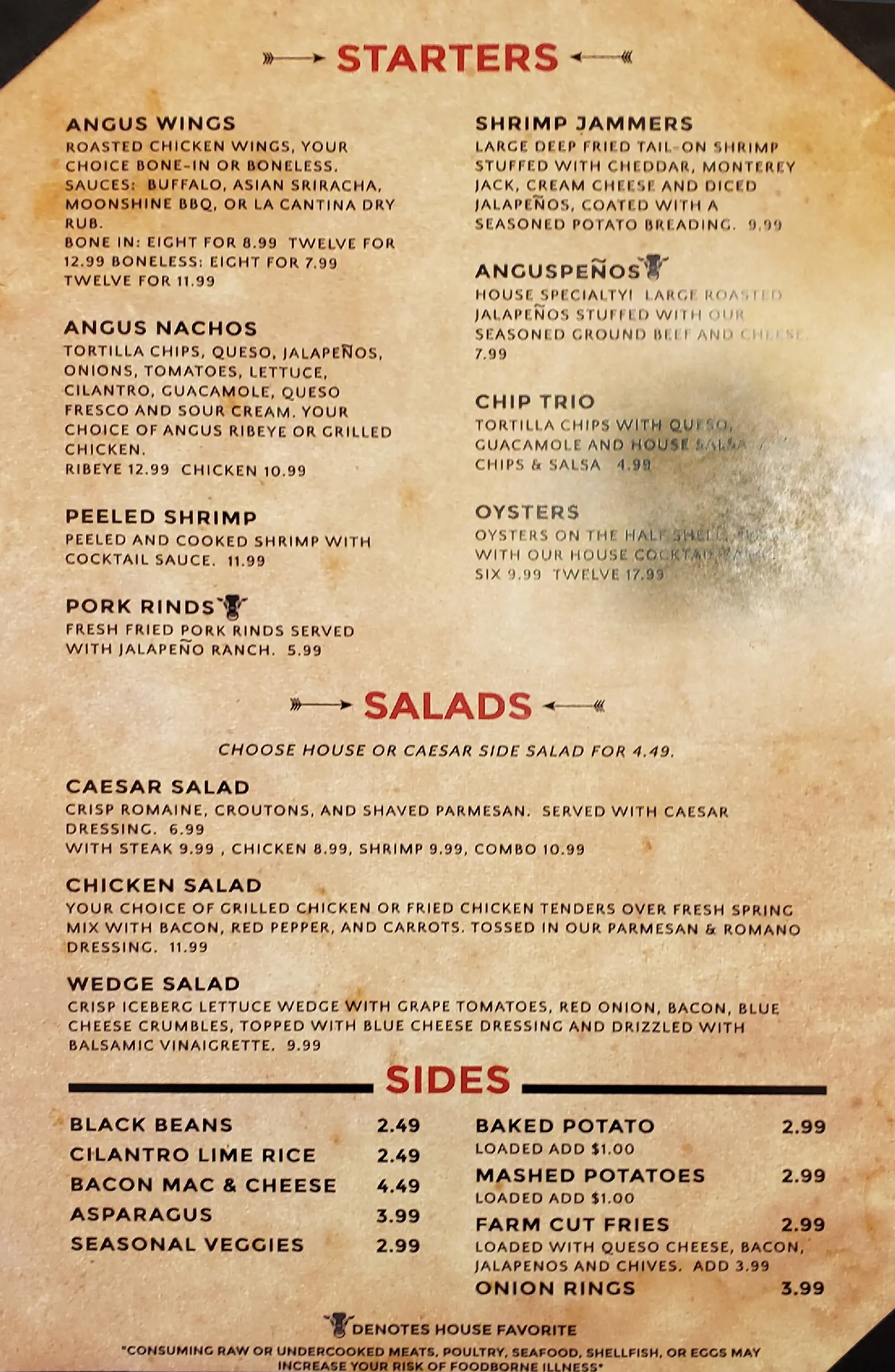 Angus Grill & Cantina Restaurant Full Menu Angus Grill & Cantina Restaurant Full Menu