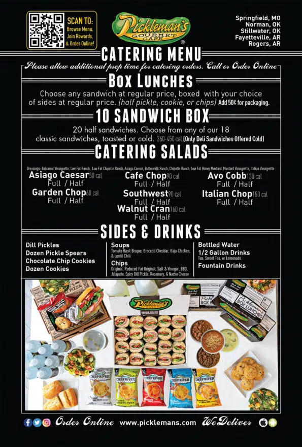 Pickleman's Menu with Prices - Rogers