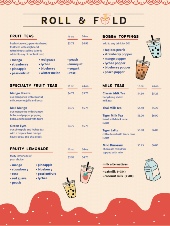 Roll & Fold Menu
