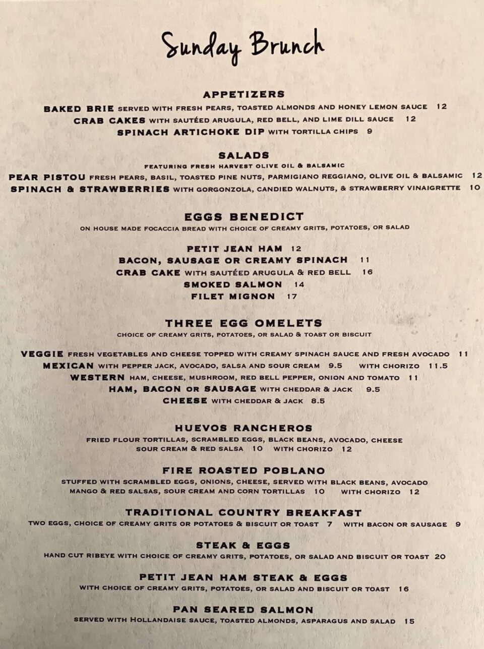Local Flavor Cafe Menu