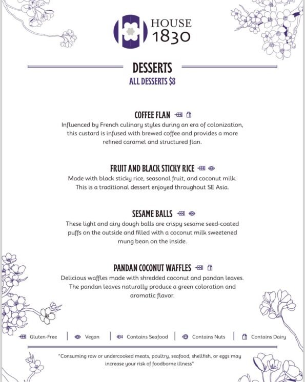 House 1830 Downtown Rogers Menu 01