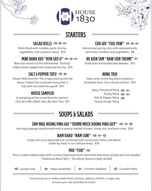 House 1830 Downtown Rogers Menu 04