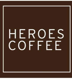 Heroes Coffee logo — specialty coffee roaster in Rogers, Arkansas