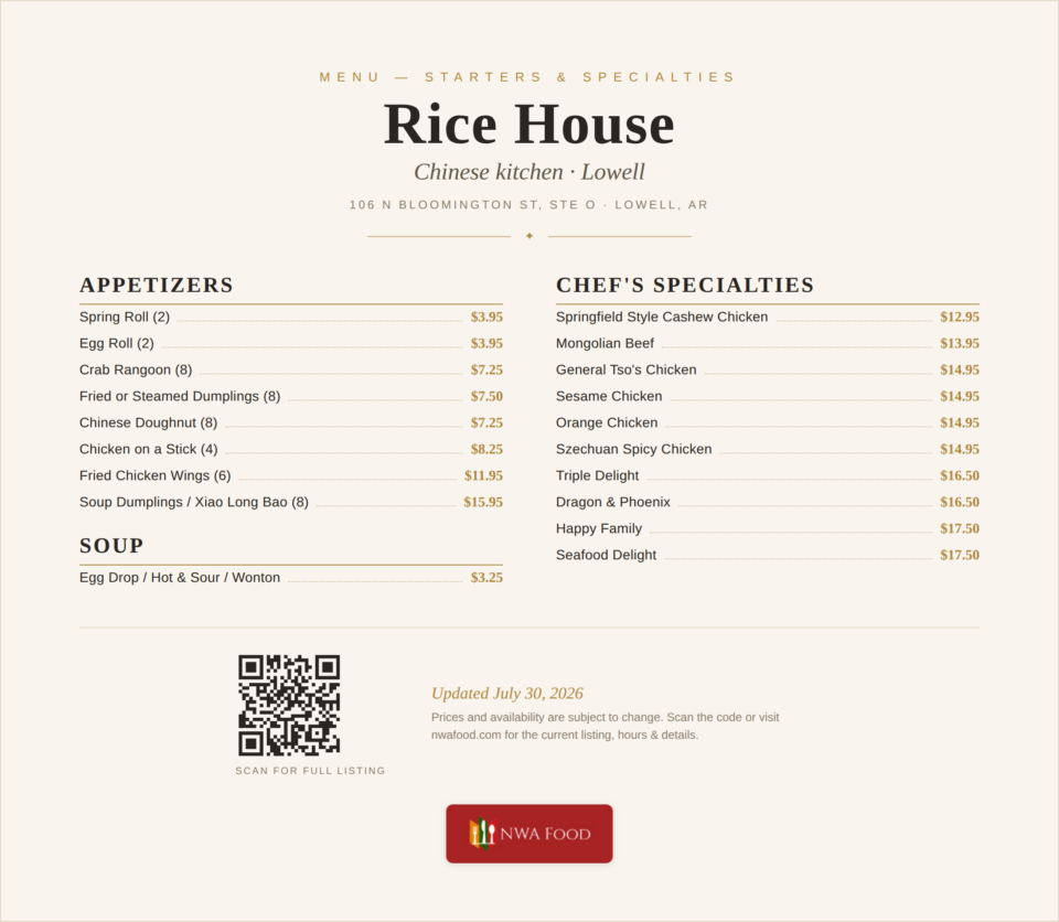Rice House Menu (1)