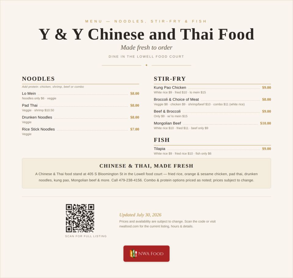 Y & Y Chinese and Thai Food Menu (2)