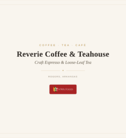 Reverie Coffee & Teahouse in Rogers, Arkansas