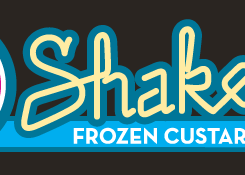 Shake's Frozen Custard logo in Rogers, Arkansas