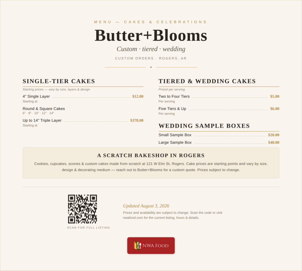 Butter+Blooms menu page 2