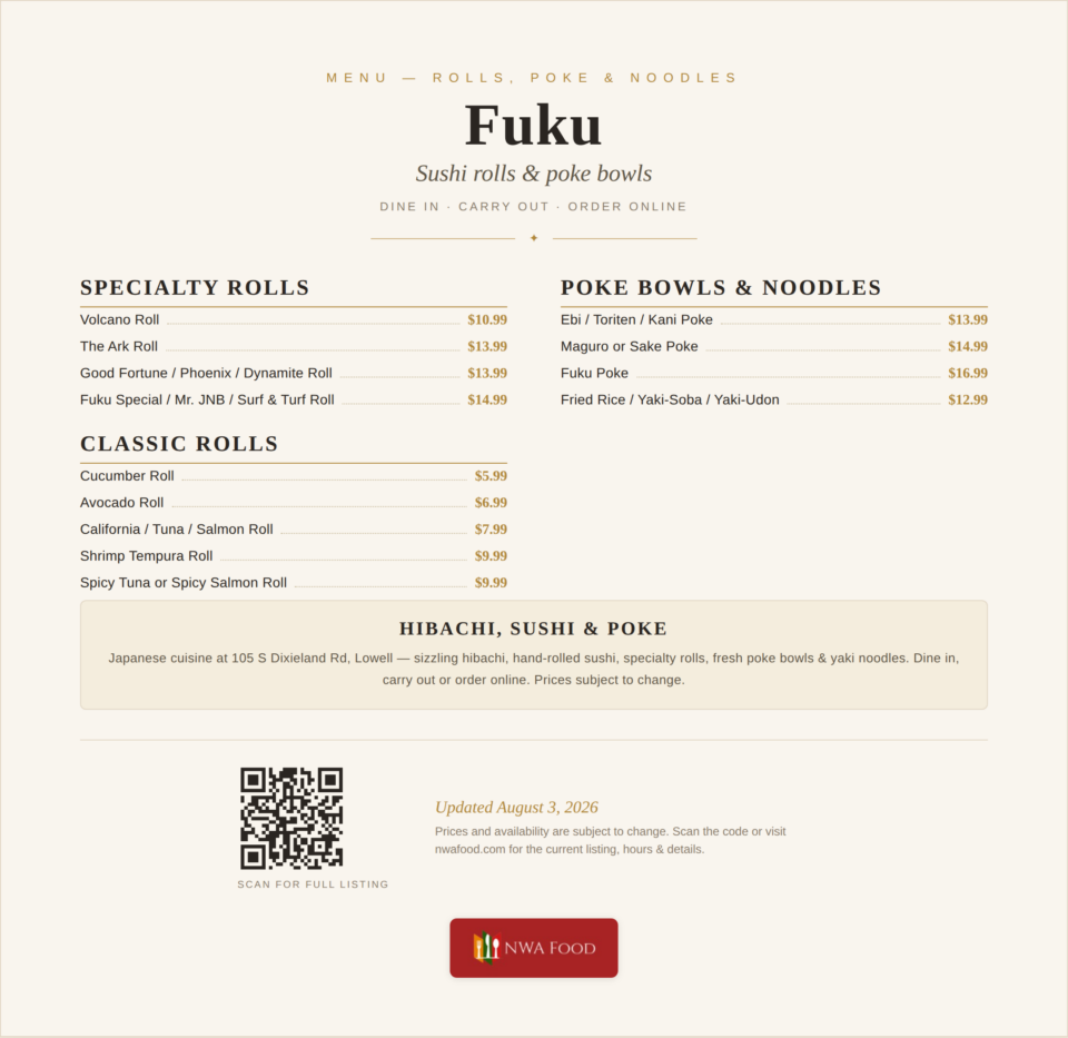 Fuku menu page 2
